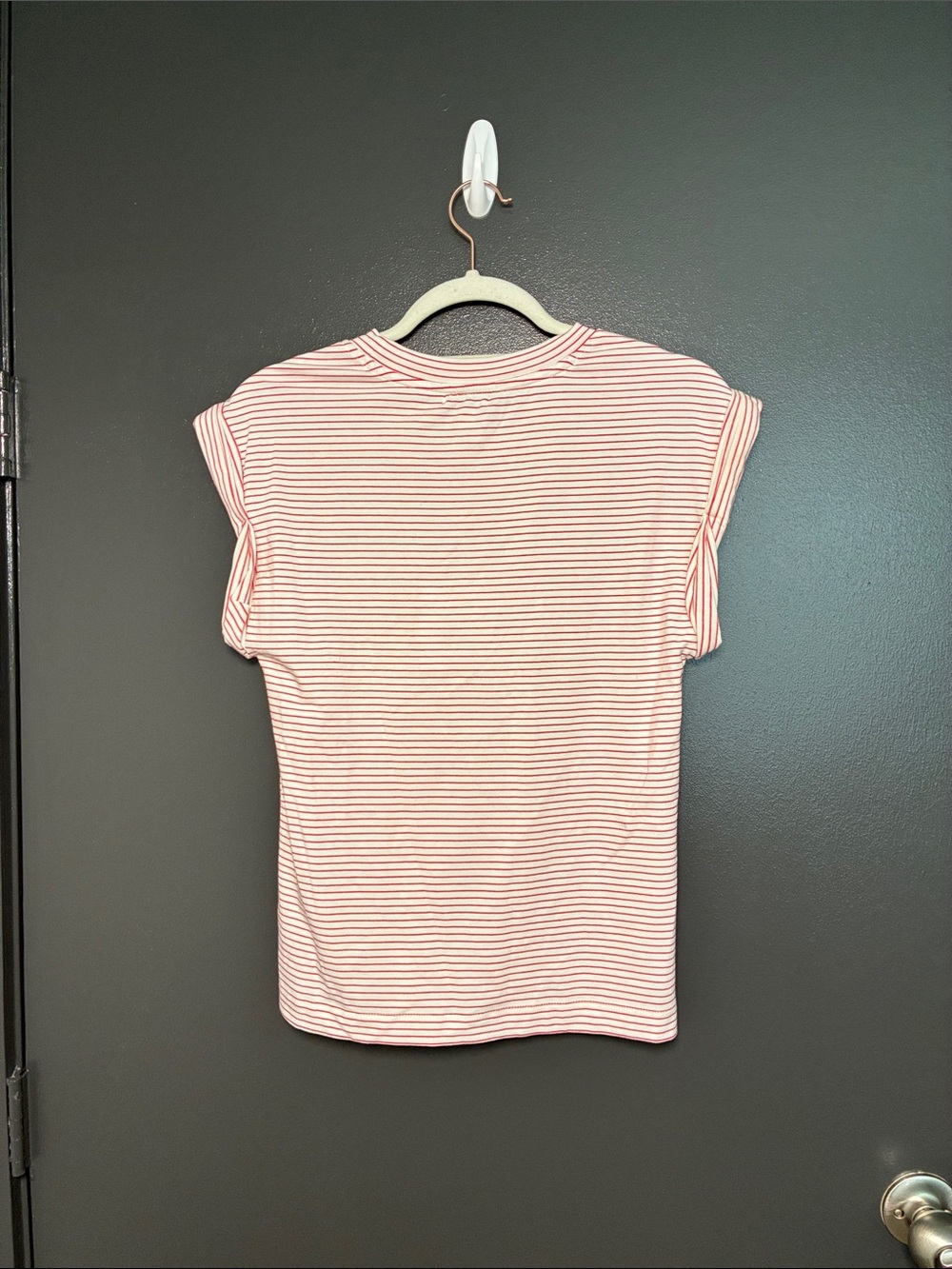 NWT Pistola Olivia white Ruby stripe Tee Shirt Sz S - Picture 8 of 10